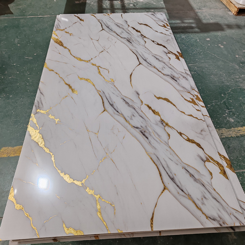 Gilded Pvc Marble Sheet