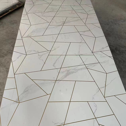 Gilded Pvc Marble Sheet