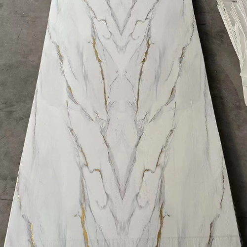 Gilded Pvc Marble Sheet