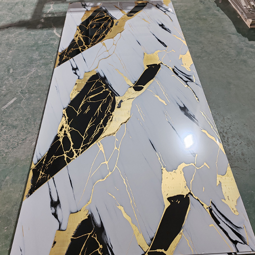 Gilded Pvc Marble Sheet